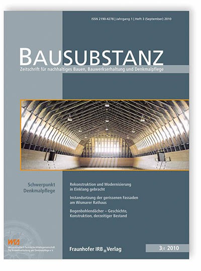 Das Cover der ersten Ausgabe der Bausubstanz 2010.